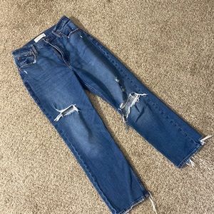 Abercrombie and Fitch ankle straight ultra high rise jeans